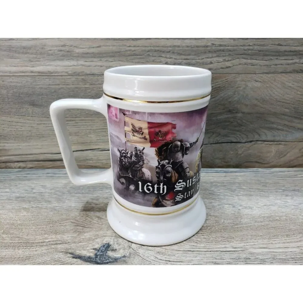 Army 16th Sustainment Brigade Stay Knight Strong Beer Stein Mug